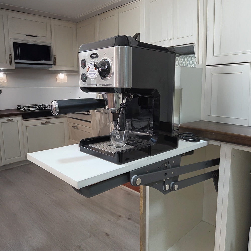 Brazo elevador oculto para mueble de cocina