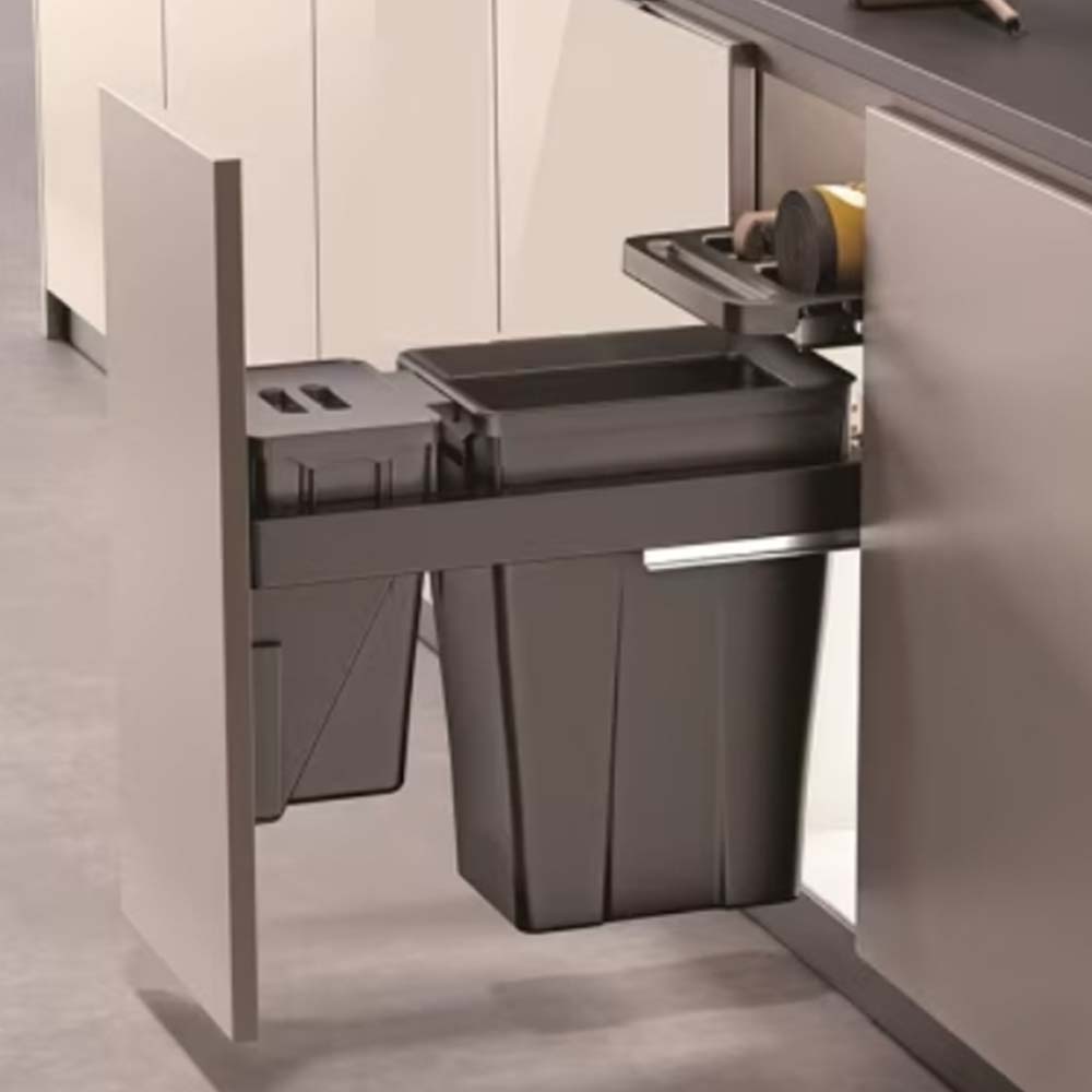 Basurero Reciclaje 2 contenedores extraíble (18 y 6 litros)