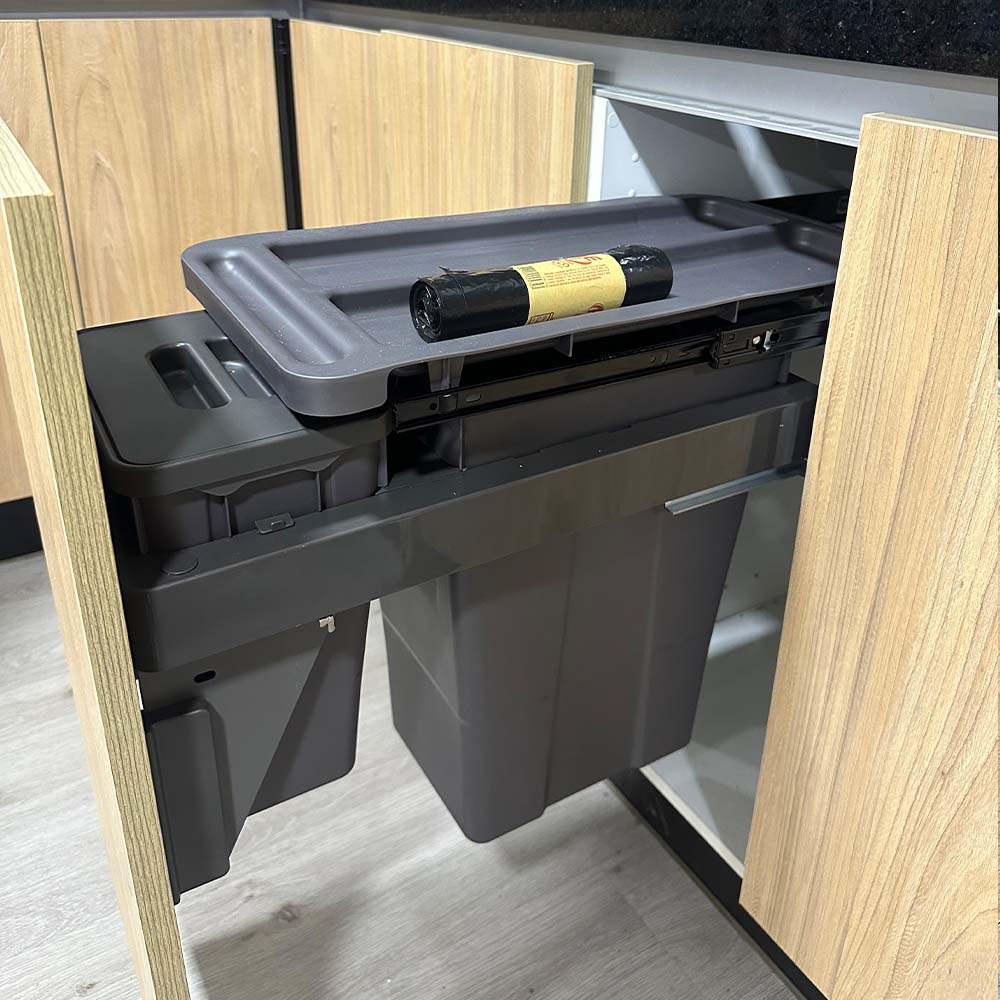 Basurero Reciclaje 2 contenedores extraíble (18 y 6 litros)