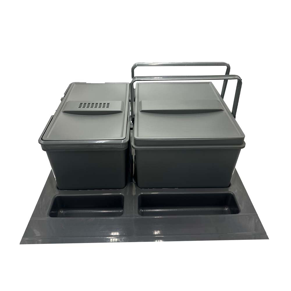 Basurero Reciclaje 2 contenedores para cajón (31 litros)