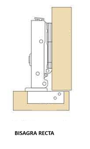 Bisagra Recta Cierre Suave Par NKO