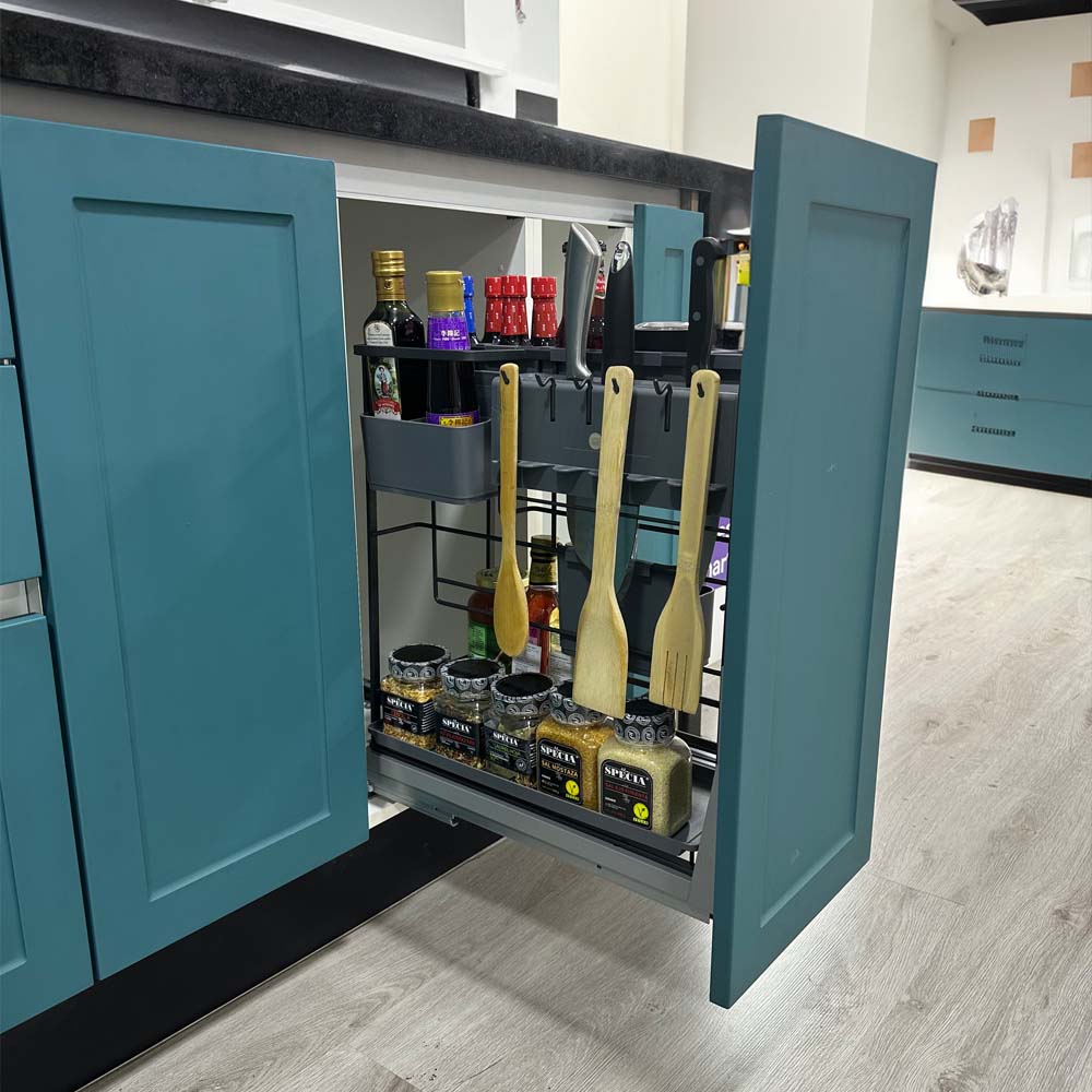 Especiero organizador antracita extraíble cierre suave