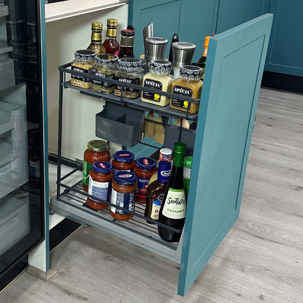 Especiero organizador antracita extraíble cierre suave