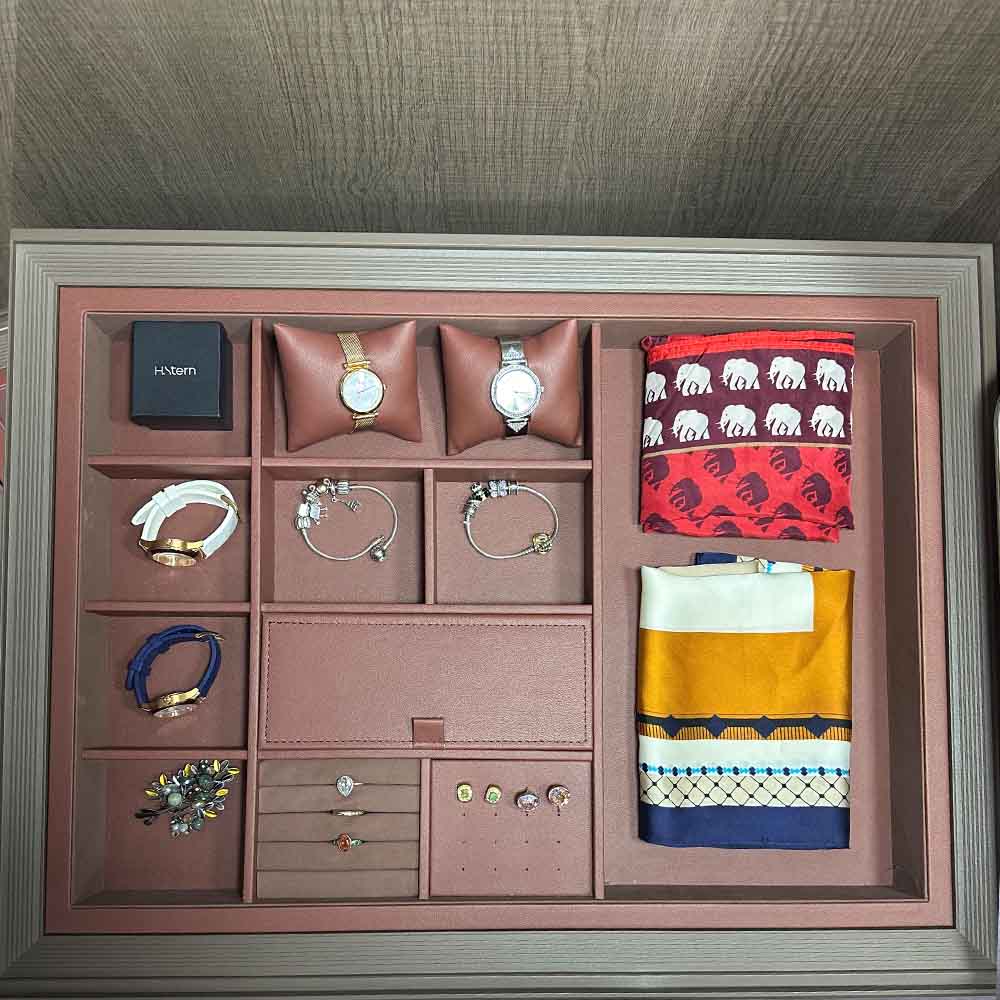 Organizador de Joyas y Accesorios café moca