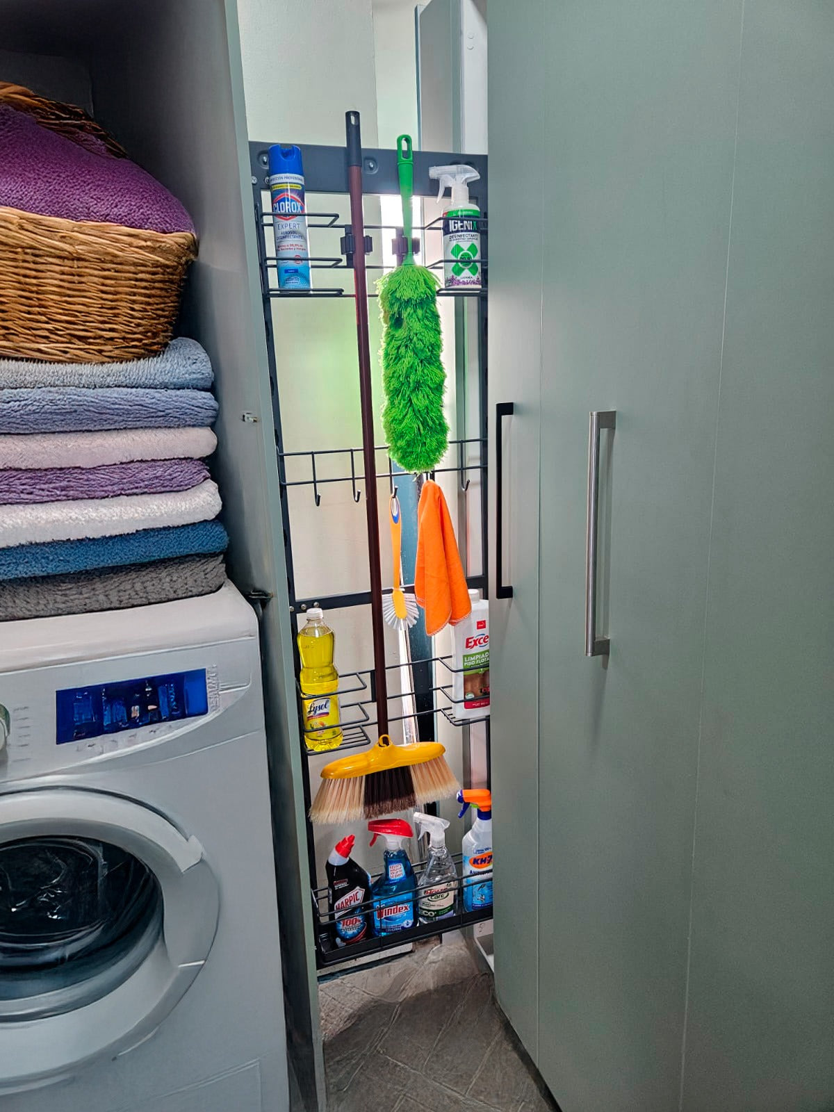 Columna extraíble de limpieza