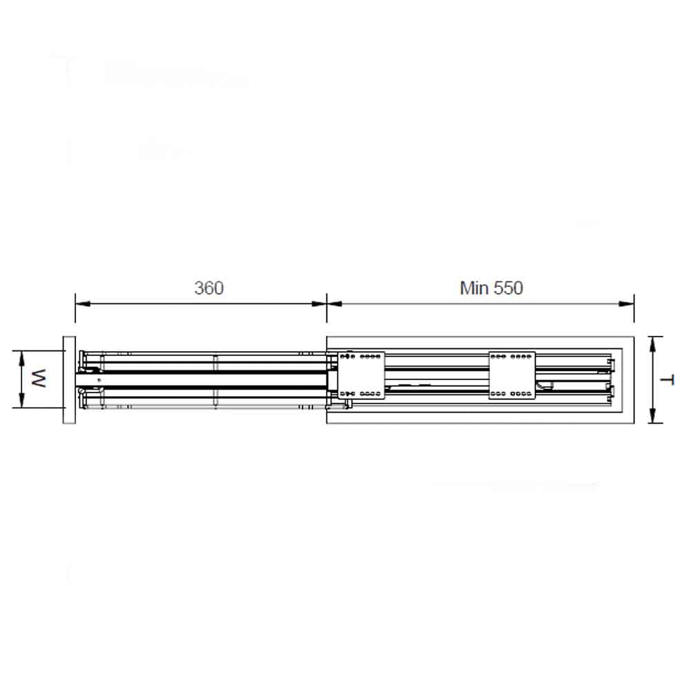 Columna extraíble de limpieza