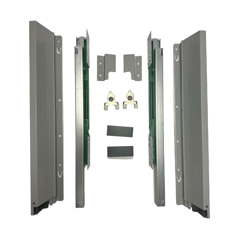 Corredera Lateral Metálico Gris Juego