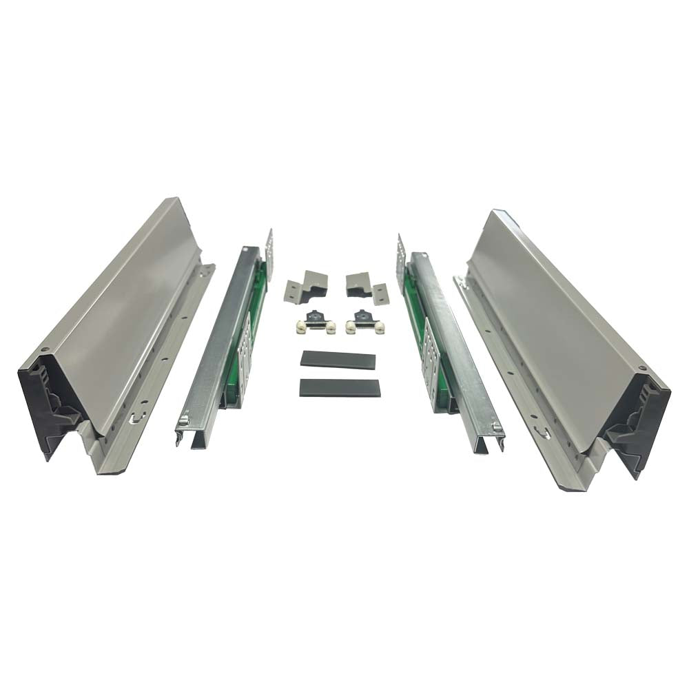 Corredera Lateral Metálico Gris Juego