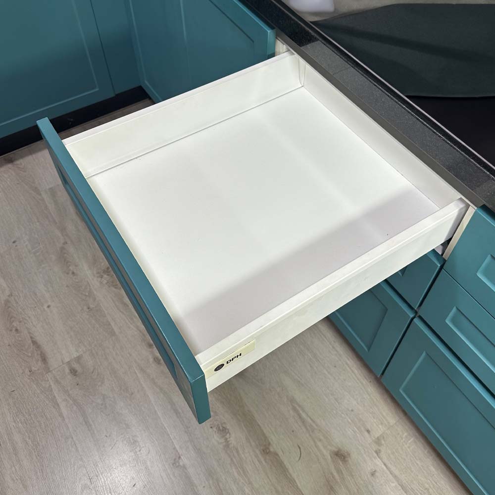 Cajón lateral metálico cierre suave - Blanco