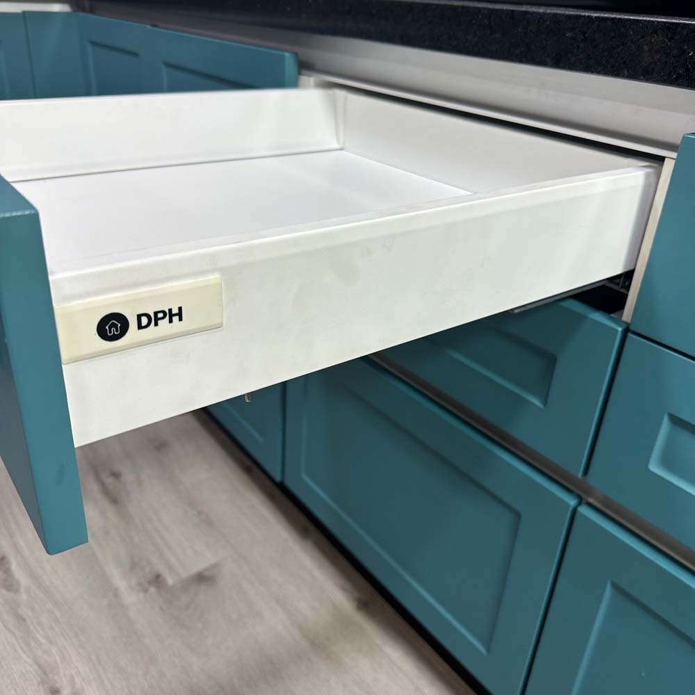 Cajón lateral metálico cierre suave - Blanco