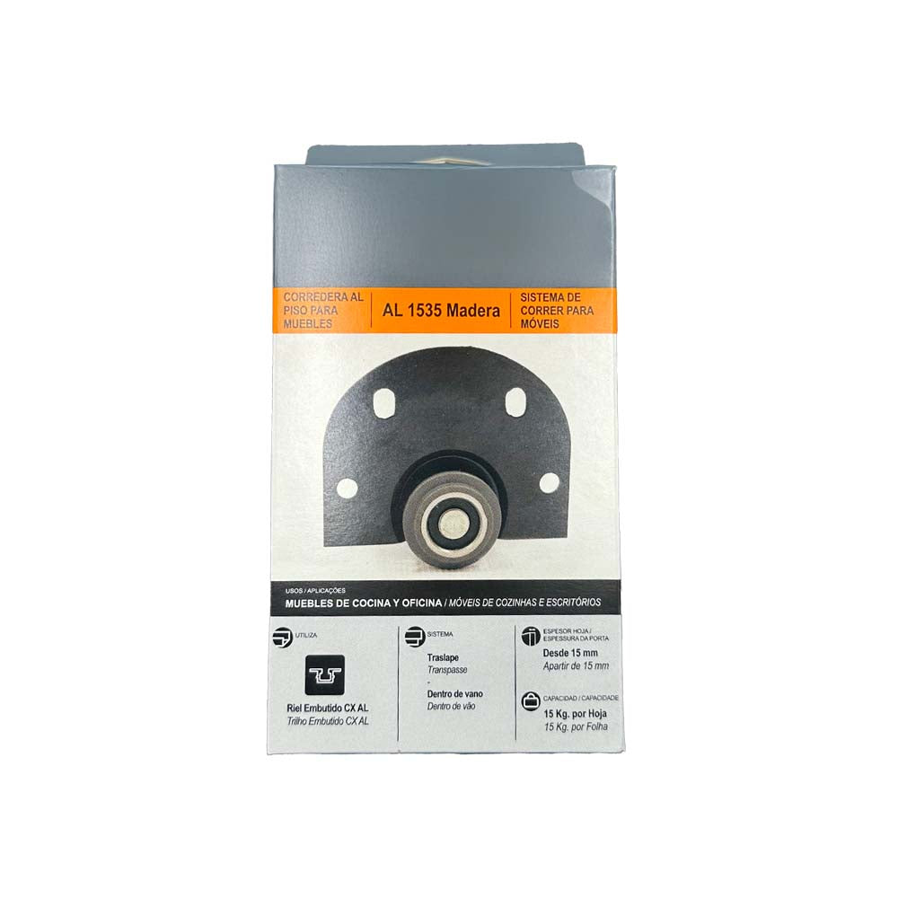 Carro clóset aluminio 1535 para madera