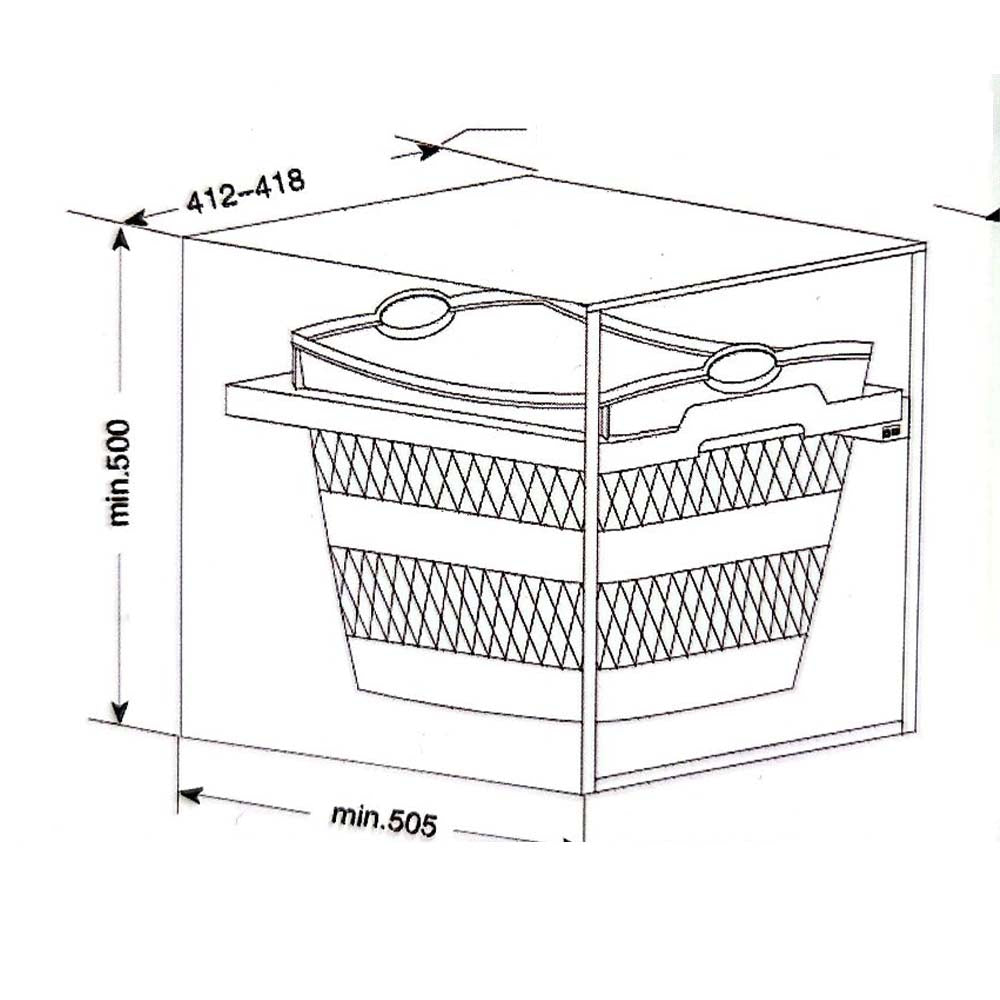 Cesta ropa sucia 1 canasto