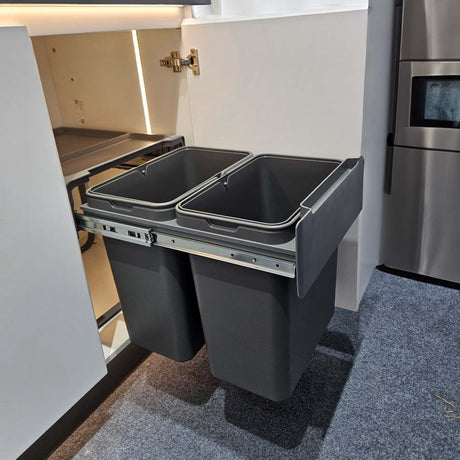 Basurero Reciclaje 2 contenedores extraíbles (40 litros)