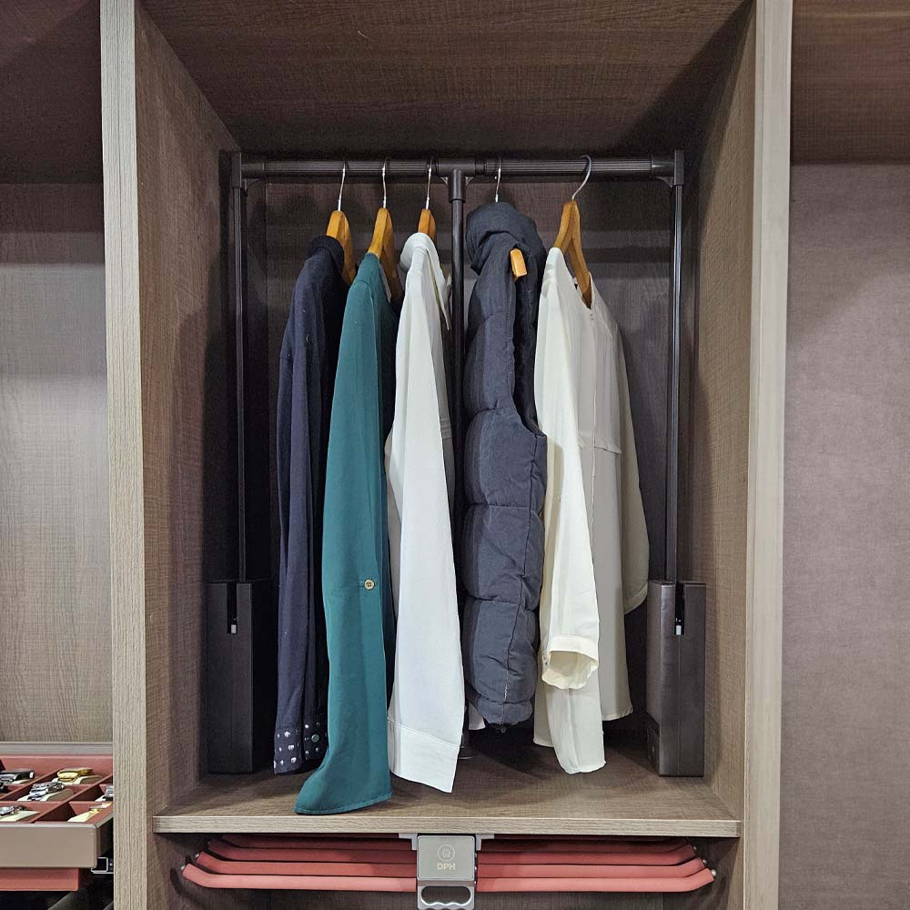 Elevador Barra Closet Moka