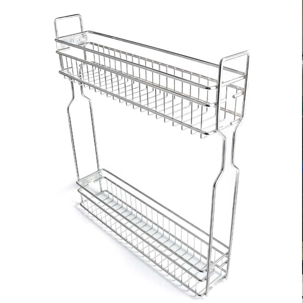 Especiero extraíble para Cocina cromado 150mm cierre suave