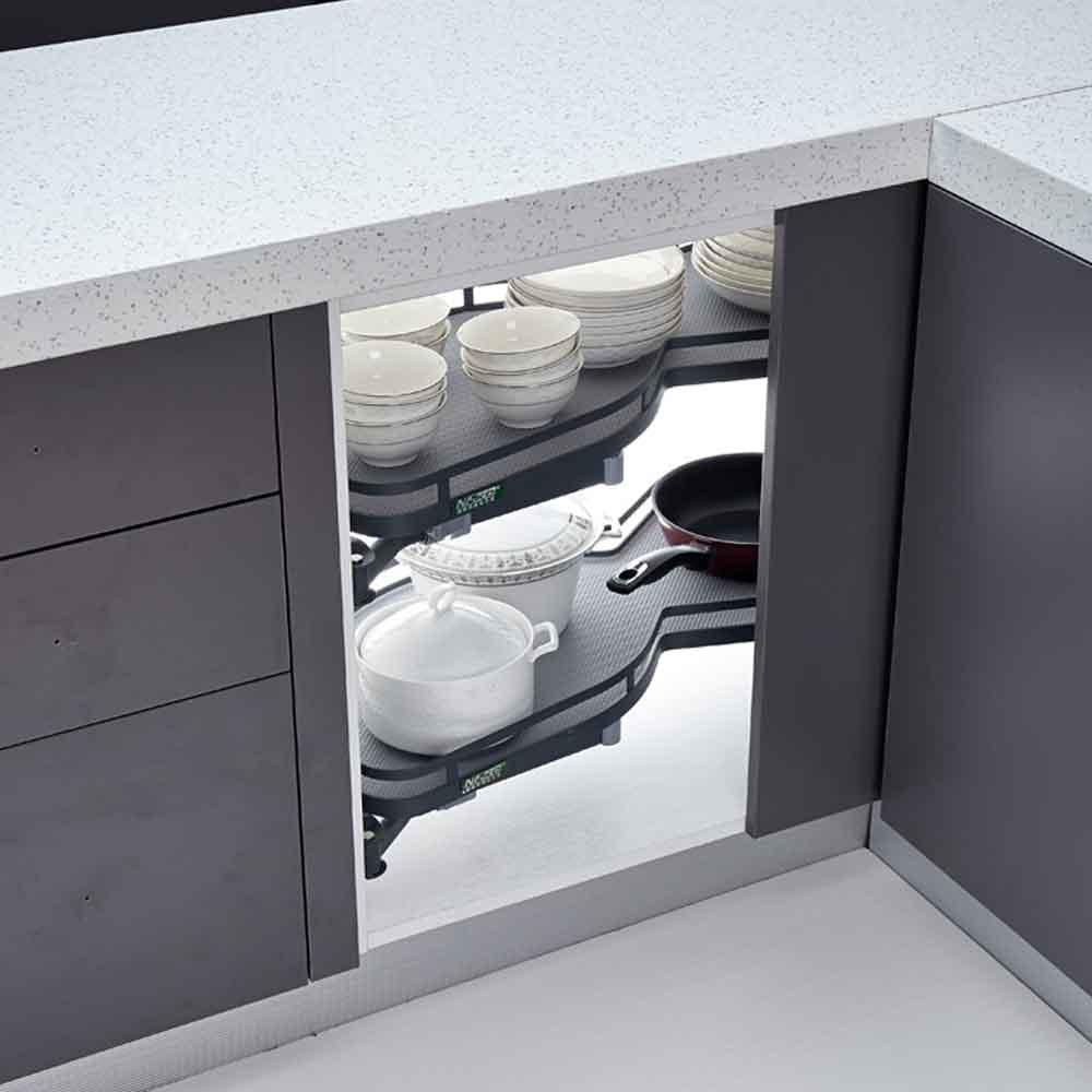 Esquinero extraíble tipo riñón - Antracita