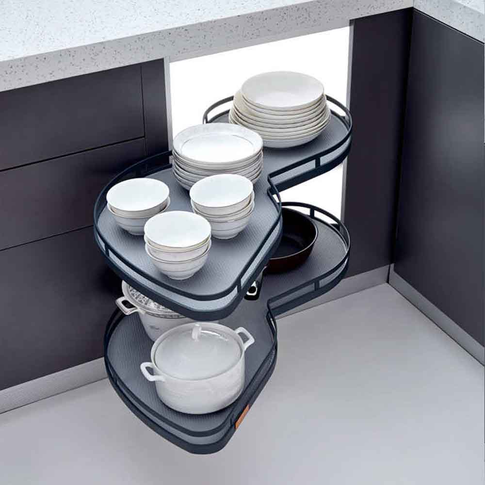 Esquinero extraíble tipo riñón - Antracita