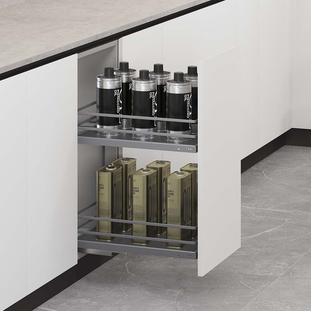 Especiero extraíble para Cocina color gris 200mm