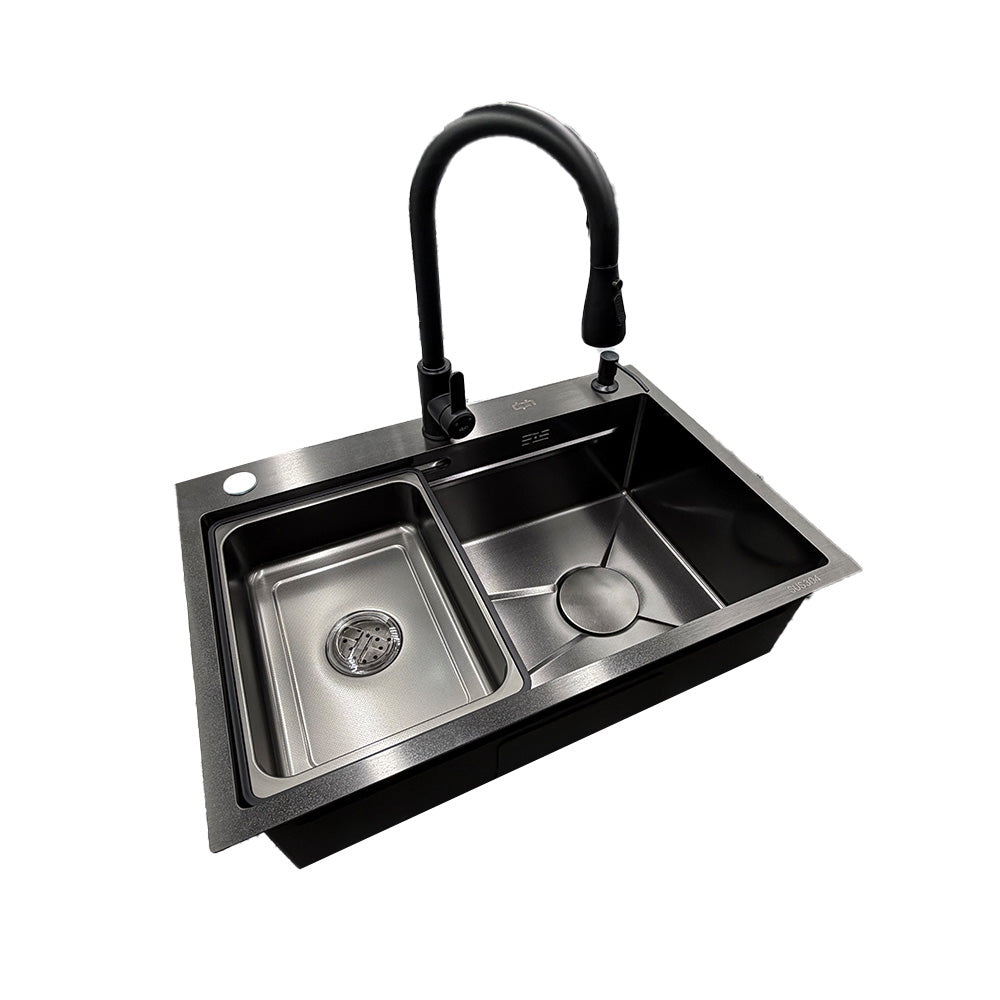 Lavaplatos Acero Inoxidable Negro full accesorios
