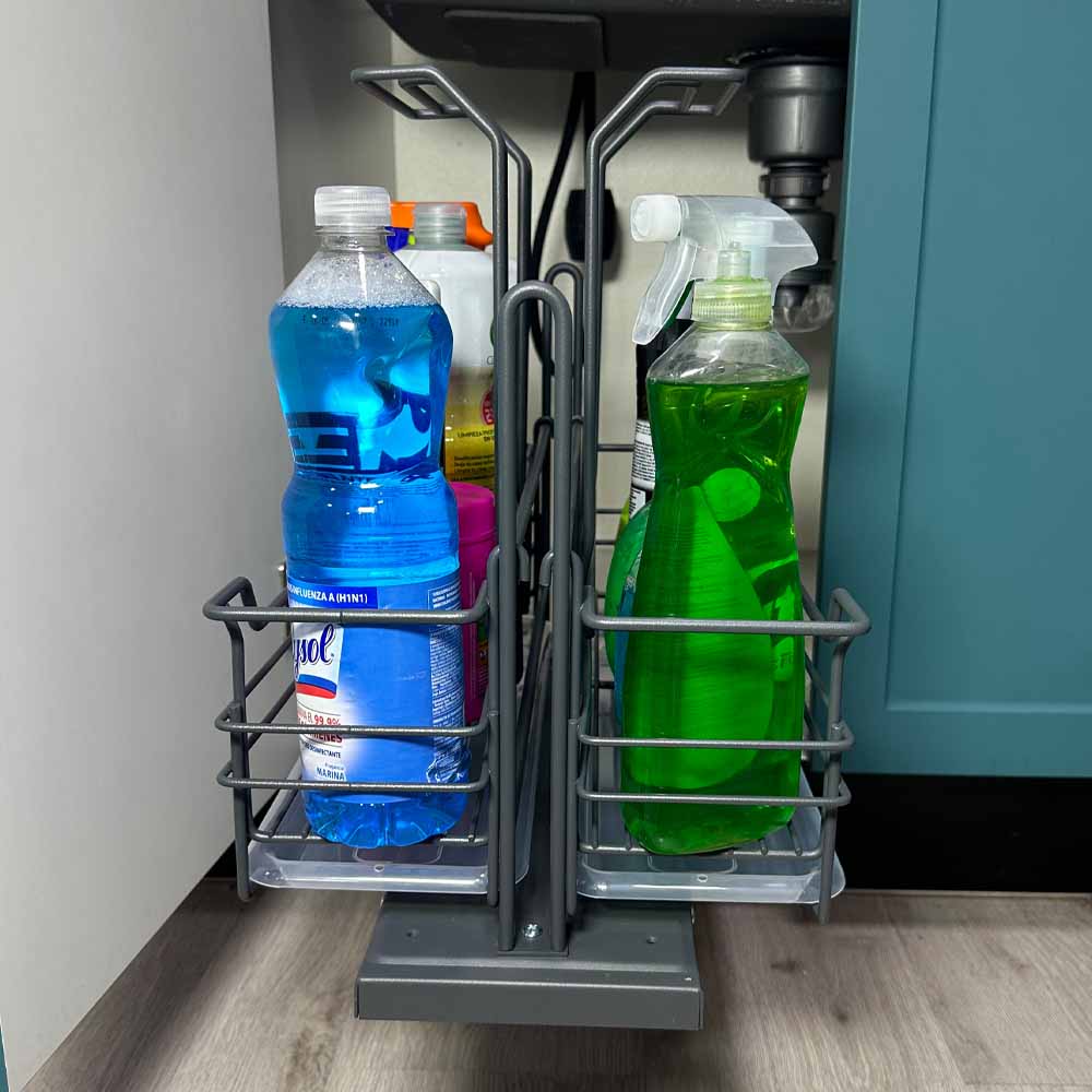 Organizador extraíble productos de limpieza