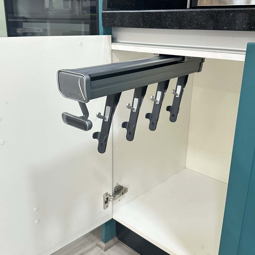 Rack organizador extraíble para sartenes