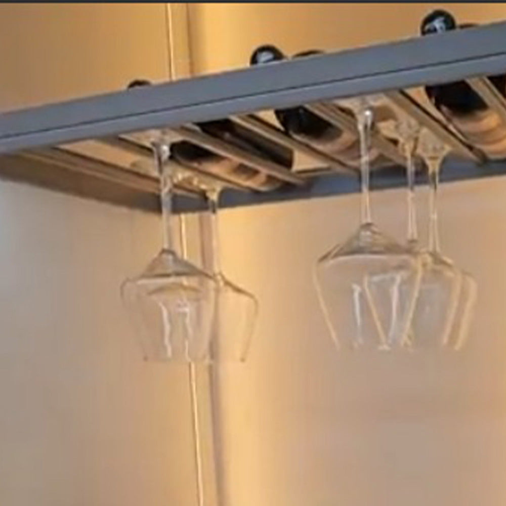 Rack organizador de botellas y copas