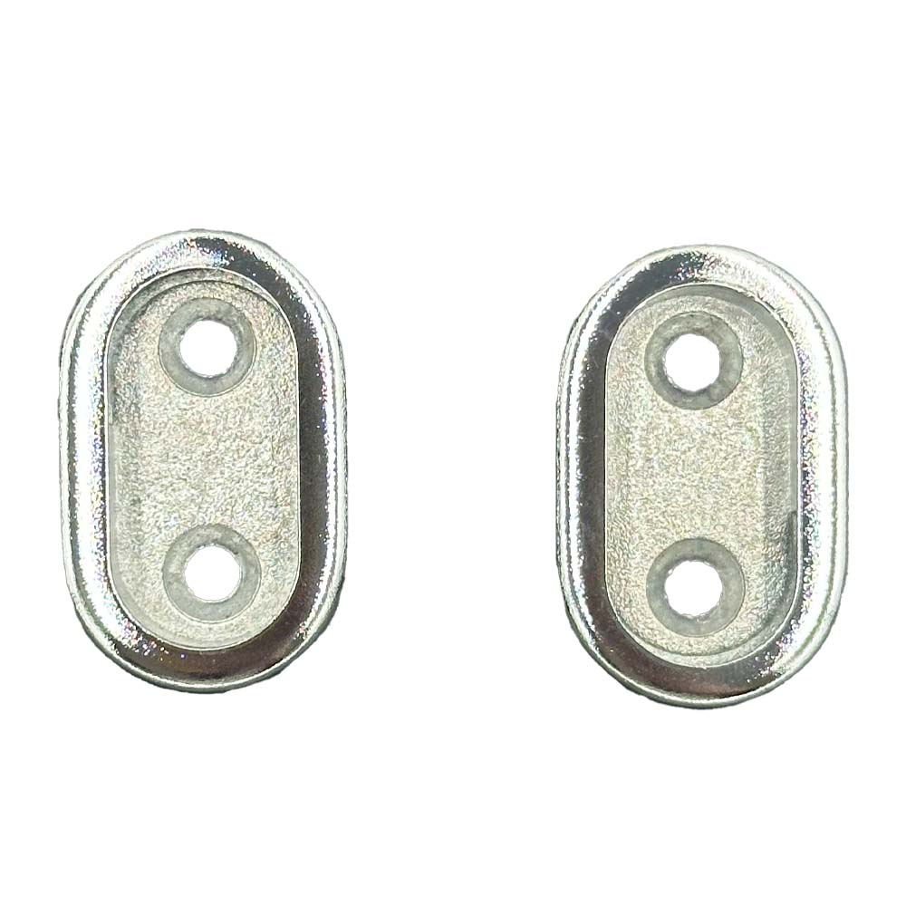 Soporte lateral barra closet ovalado con tapa