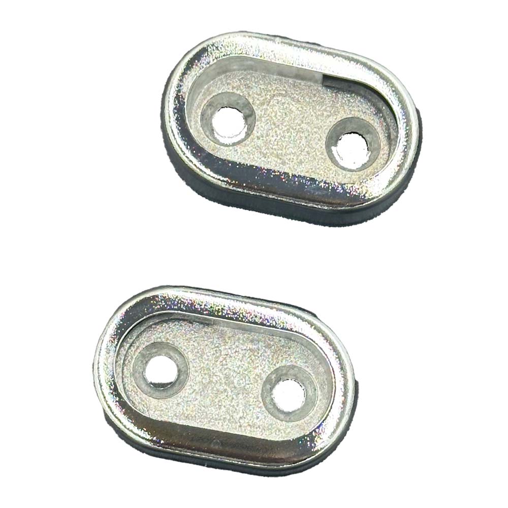 Soporte lateral barra closet ovalado con tapa