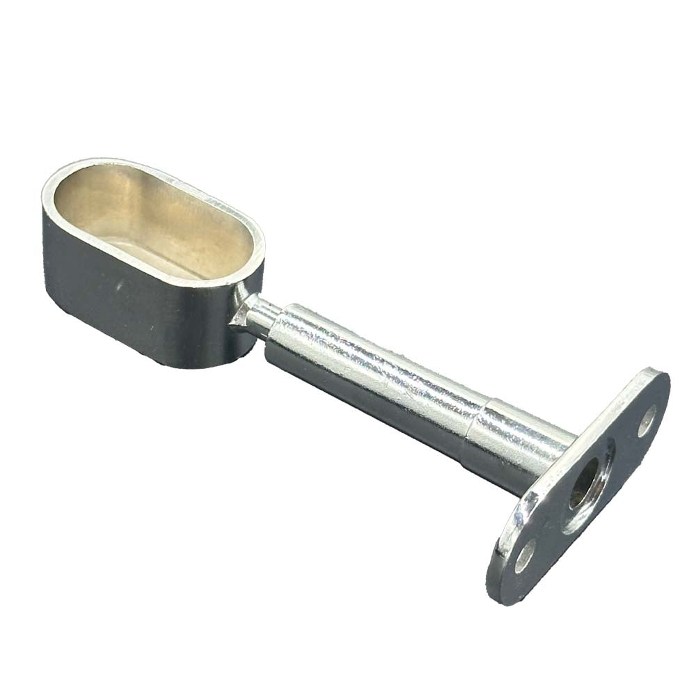 Soporte terminal barra closet ovalado