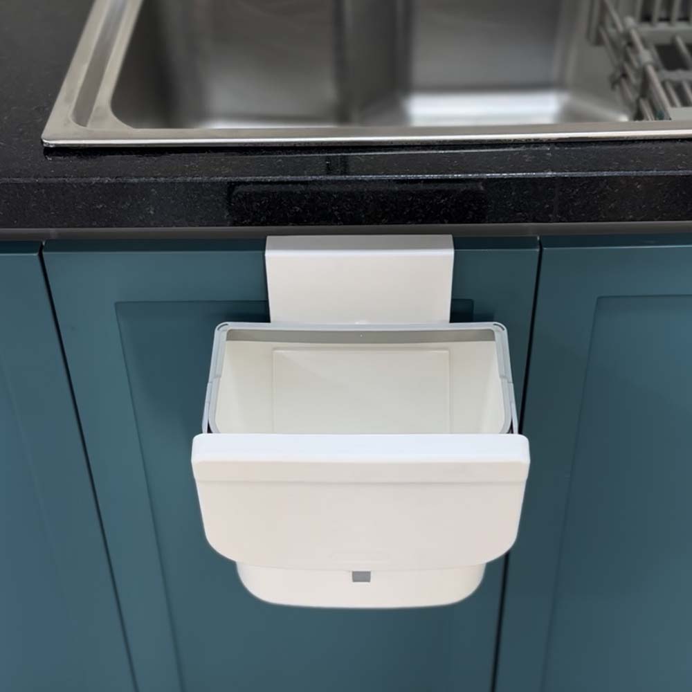 Basurero colgante/portátil blanco (6 litros)