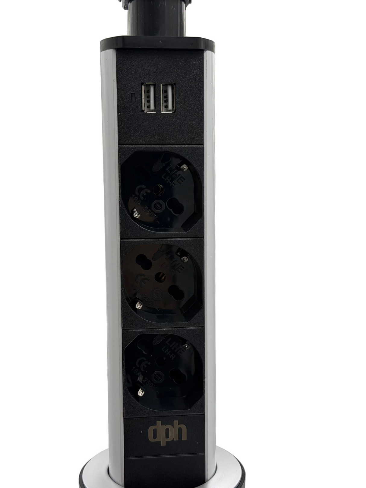 Torre enchufes empotrable para cocina y mesones