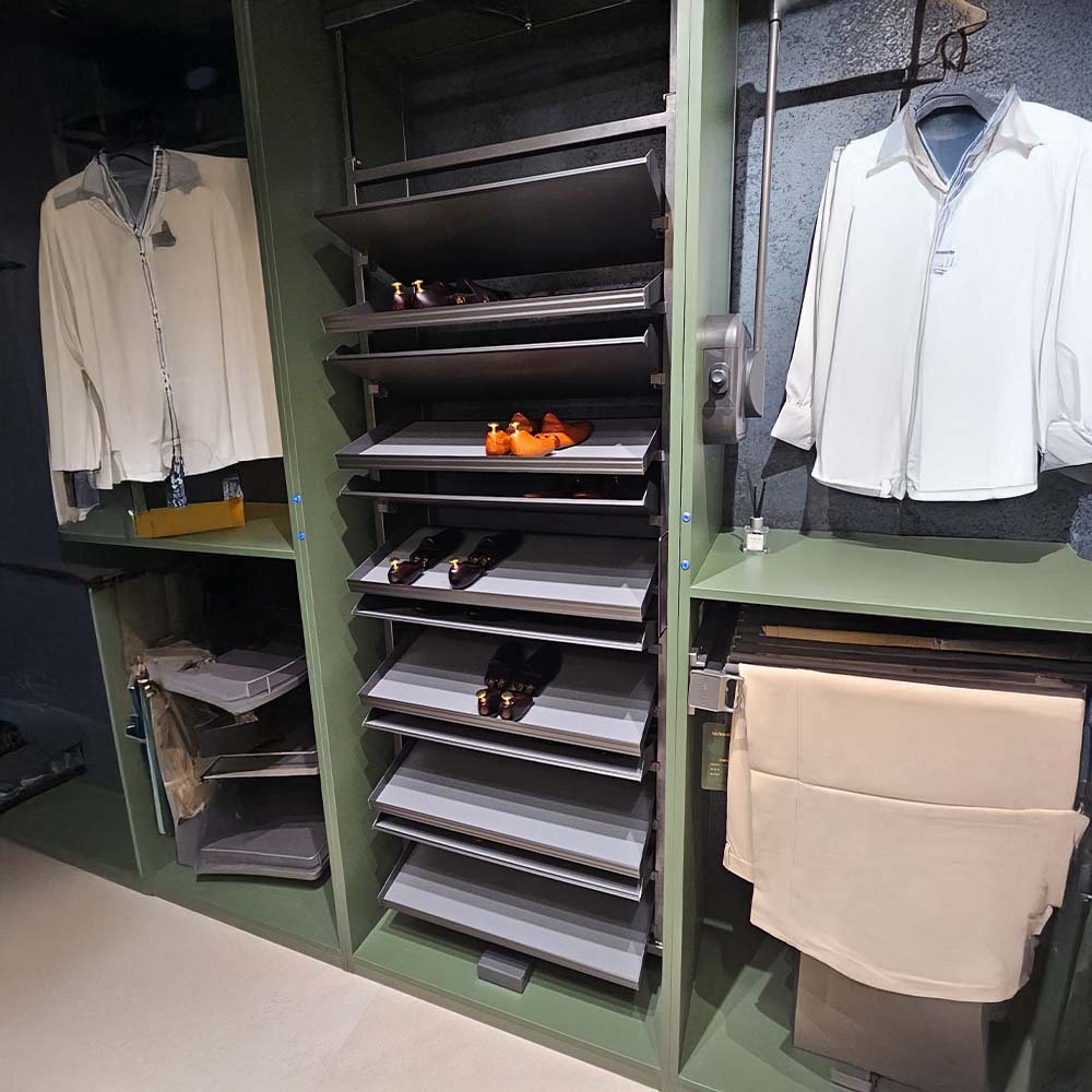 Rack Zapatero Giratorio color gris