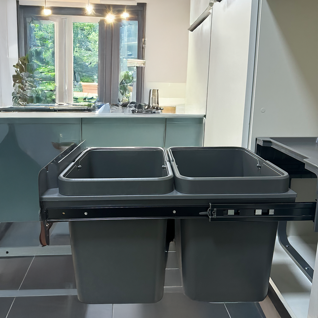 Basurero Reciclaje 2 contenedores extraíbles (30 litros)