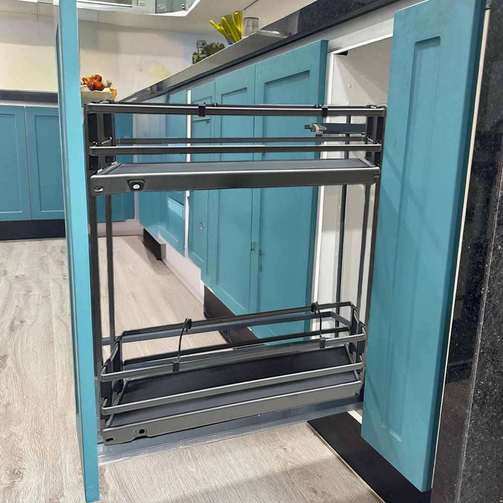 Especiero extraíble para Cocina color gris 150mm