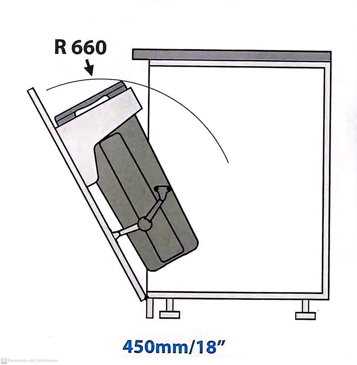 Tolva ropa sucia 1 canasto