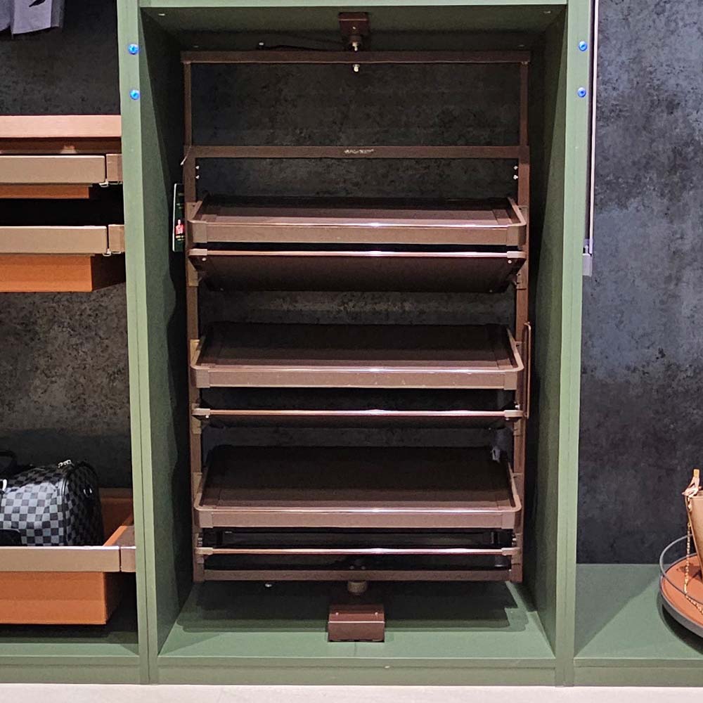 Rack Zapatero Giratorio color café