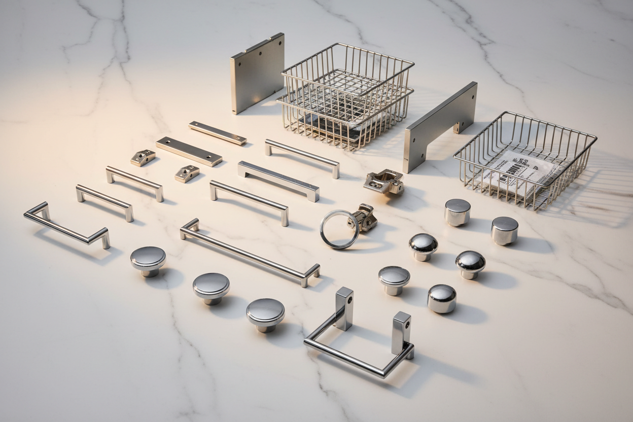 Herrajes para muebles a medida: qué necesita un mueblista para proyectos de cocina, clóset y diseño