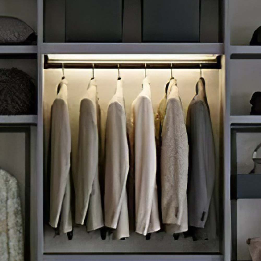 Barra de closet ovalada con led 1 metro