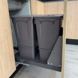 Basurero para Cocina 2 contenedores (18 litros) para frente 400mm