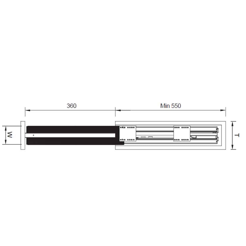 Columna Giratoria Canastos Aluminio + Vidrio 6 Niveles