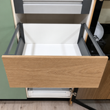 Cajón Slim Antracita Frente Madera Altura 148mm