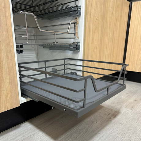 Cesta Organizadora antracita cierre suave