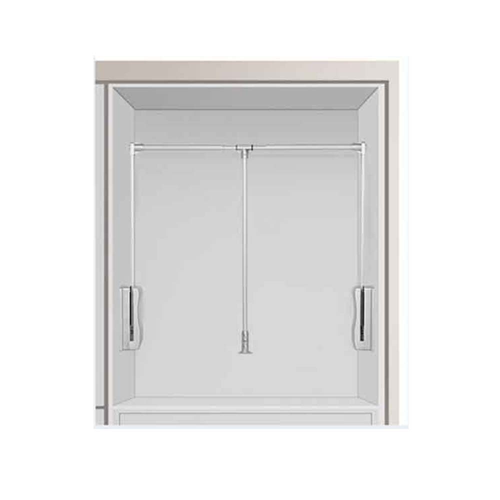 Elevador Barra Closet Silver