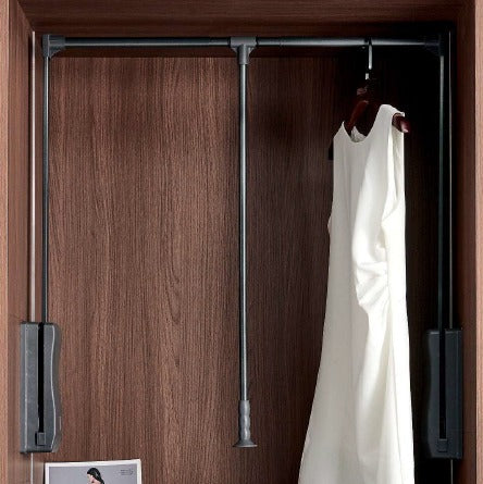 Elevador Barra Closet Negro