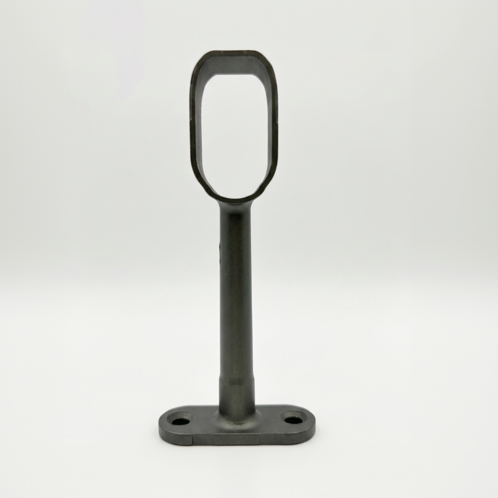 Soporte central barra closet ovalado
