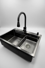 Lavaplatos Acero Inoxidable Negro full accesorios