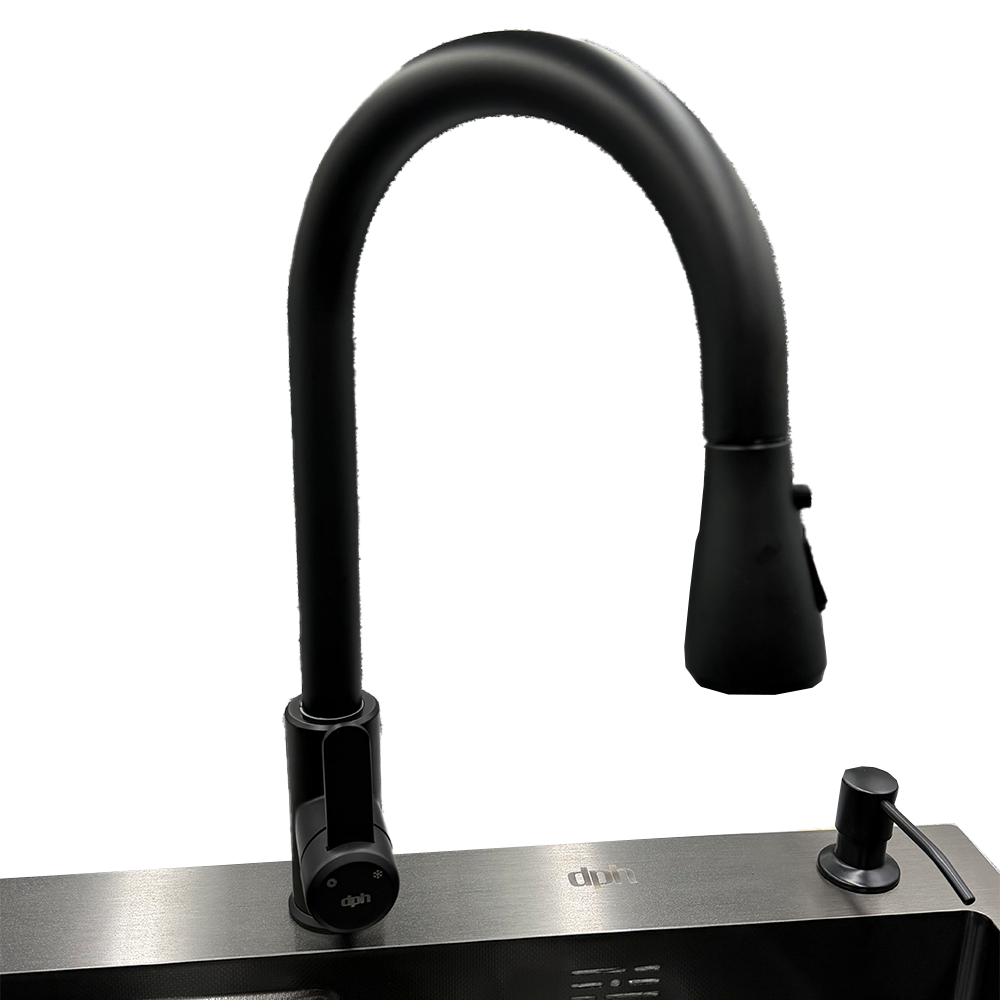 Lavaplatos Acero Inoxidable Negro full accesorios