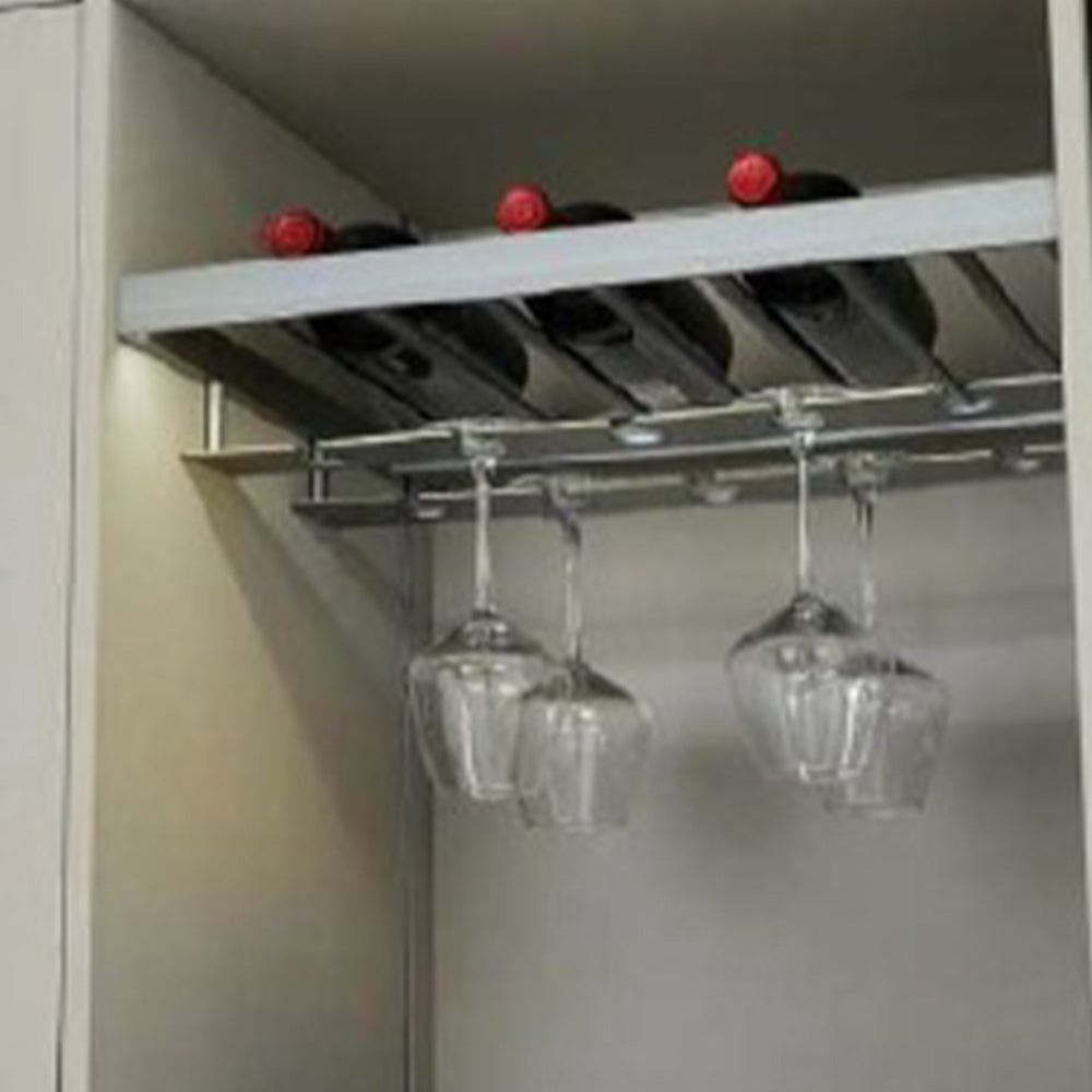 Rack organizador de botellas y copas