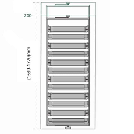 Rack Zapatero Giratorio 10 Bandejas