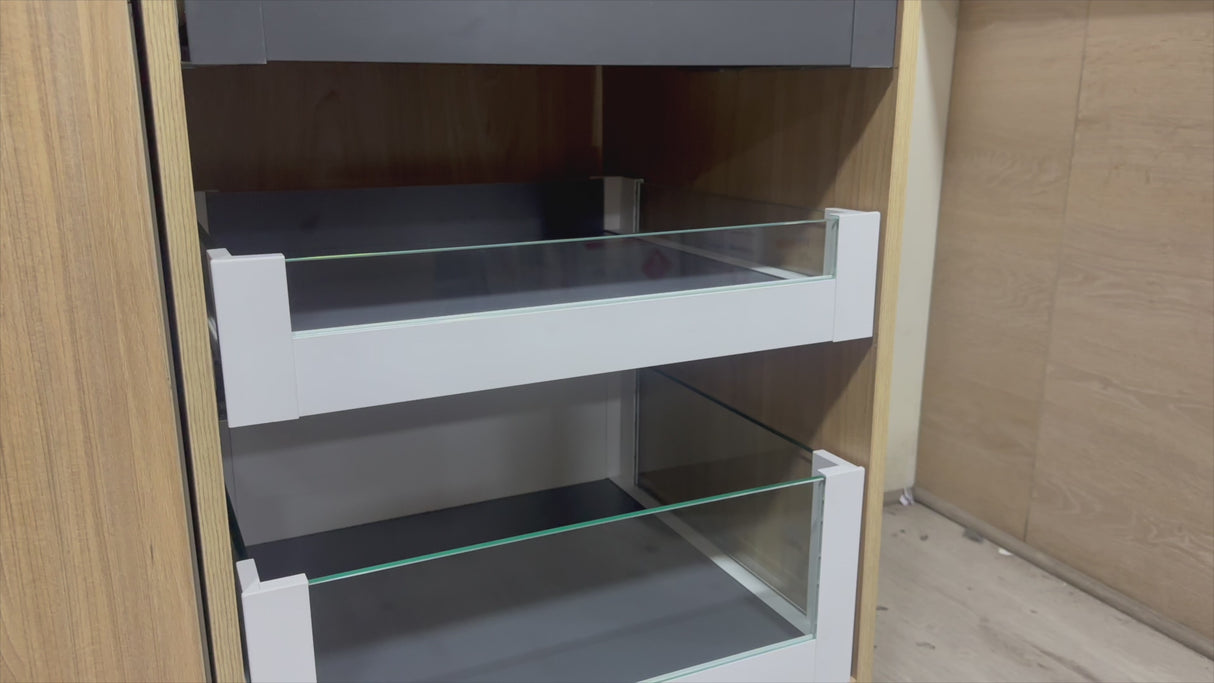 Cajón Vidrio Interior Bajo Blanco